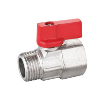 1/4" - 3/4" F-BSP x M-BSP Pn10 232 psi Nickel Plating Brass Mini Ball Valve